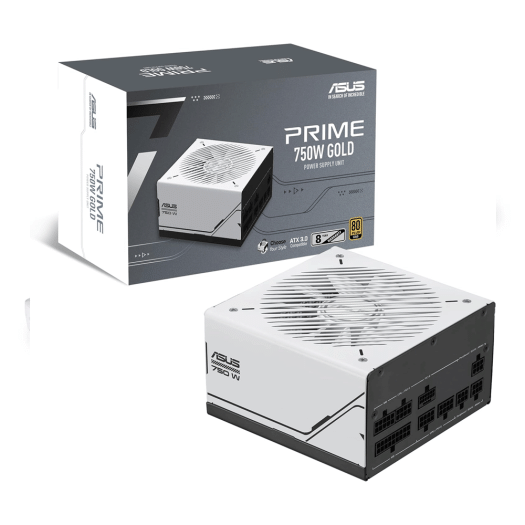 ASUS Prime 750W Gold - 750 Watt, ATX 3.0 Compatible, Fully Modular Power Supply, 80+ Gold Certified, Dual Ball Bearings